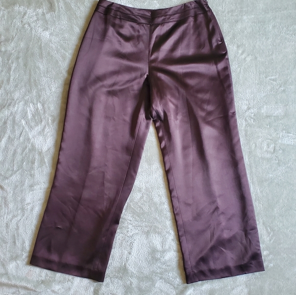 Vintage‎ Talbots 100% Silk Wide Leg Pants. - Picture 4 of 11